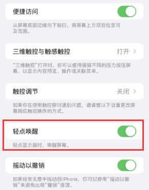 兰陵苹果授权维修站分享iPhone轻点无法唤醒怎么办 