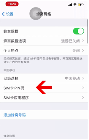 兰陵苹果14维修网分享如何给iPhone14的SIM卡设置密码 