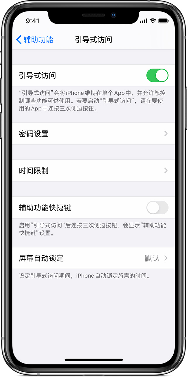 兰陵苹果手机维修分享如何在 iPhone 上退出引导式访问 