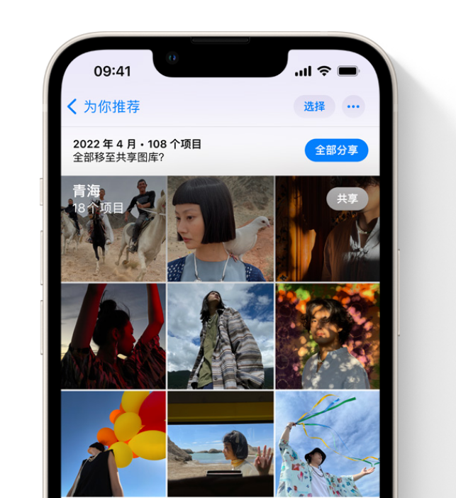 兰陵苹果维修网点分享在 iPhone 上使用共享图库 