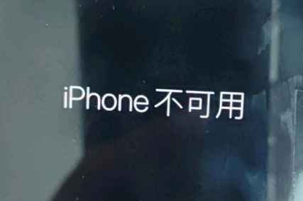 兰陵苹果服务网点分享锁屏界面显示“iPhone 不可用”如何解决 